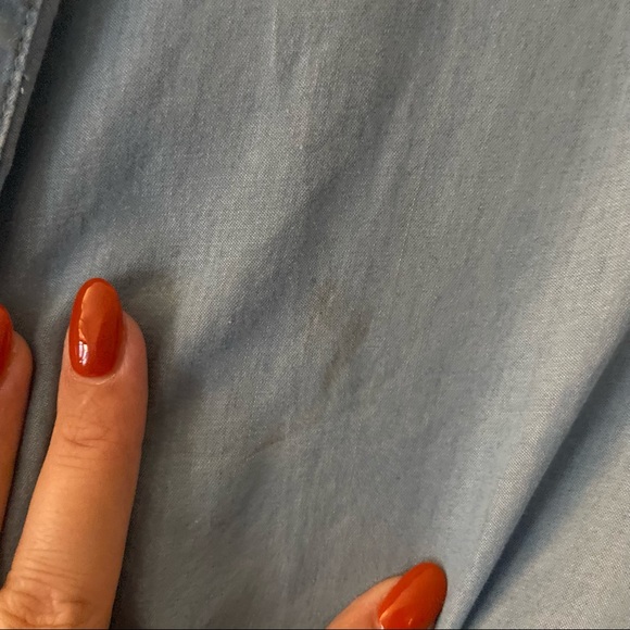 Zara Denim Shirt Dress with Knot - Picture 8 of 8